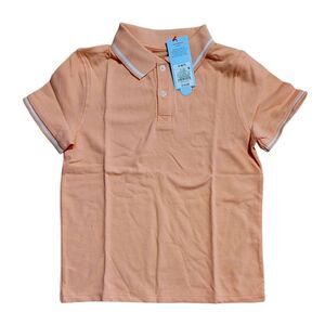 Cat & Jack Kids Orange Button Up Polo Shirt Size S 6/7